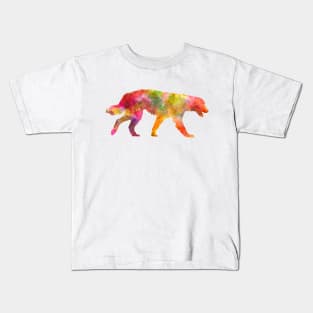 Maremma Abruzzes Sheepdog in watercolor Kids T-Shirt